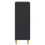vidaXL Buffet avec tiroir Noir 66 x 34 5 x 95 cm Bois d'ingénierie