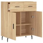 vidaXL Buffet chêne sonoma 69 5x34x90 cm bois d'ingénierie