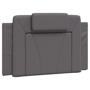 vidaXL Coussin de tête de lit Viana gris 80 cm similicuir