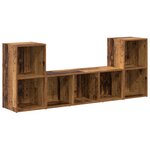 vidaXL Ensemble de meubles TV 3 Pièces Marron 107 x 35 x 37 cm