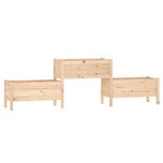 vidaXL Jardinière 245 5x44x75 cm Bois massif de pin