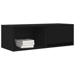 vidaXL Meuble TV 2 Pièces chêne noir 80x31x25 5 cm bois d'ingénierie