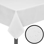 vidaXL Nappes de table 5 Pièces Blanc 170x130 cm