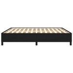 vidaXL Cadre de lit sans matelas noir 160x200 cm tissu