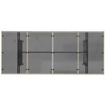 vidaXL Ensemble de repas extérieur 7 Pièces Gris clair