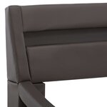 vidaXL Cadre de lit avec LED Gris Similicuir 100 x 200 cm