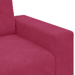 vidaXL Canapé deux places Bordeaux 160 cm Velours
