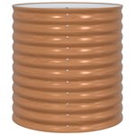 vidaXL Jardinière surélevée Marron 80 x 80 x 81 cm Acier