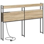 vidaXL Tête de lit de rangement Chêne sonoma 135 cm Bois d'ingénierie