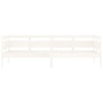 vidaXL Lit de jour blanc bois de pin massif 80x200 cm