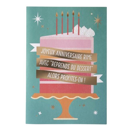 Carte musicale anniversaire joyeux anniversaire - draeger paris