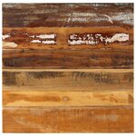 vidaXL Dessus de table carré 70x70 cm 15-16 mm Bois de récupération
