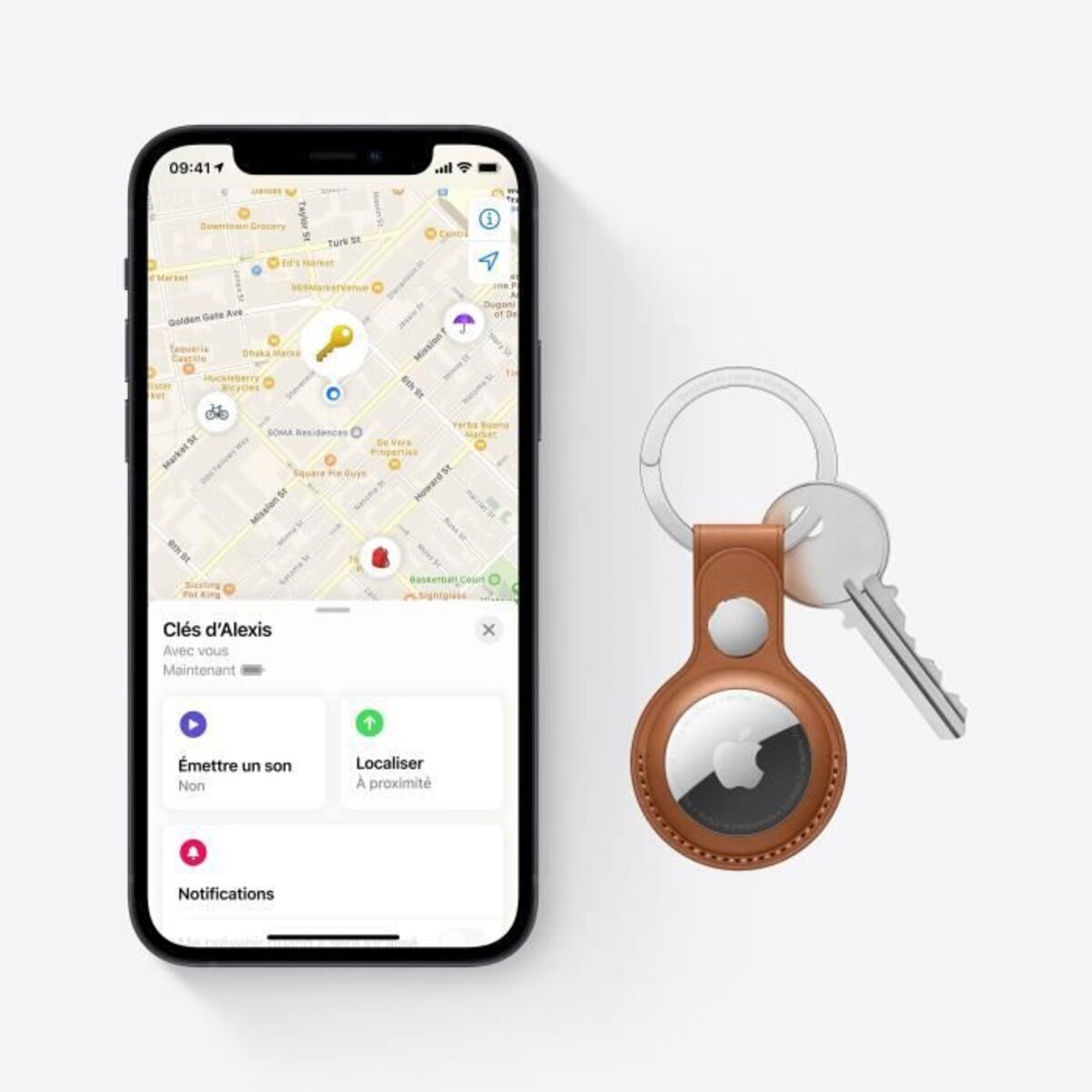 Airtag Lot de 4 étuis pour Apple Air Tag Tracker avec porte-clés en métal,  2 tampons anti-poussière et 4 films de protection d'écran : :  High-Tech