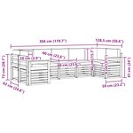 vidaXL Ensemble de canapés d'extérieur 6 Pièces Blanc et Beige
