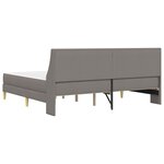 vidaXL Cadre de lit avec matelas avec tête de lit Polyester
