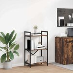 vidaXL Étagère Chêne fumé 56 x 34 x 96 cm Bois d'ingénierie