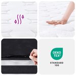 vidaXL Matelas à ressorts bonnell moyen 160x200 cm