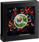 Pièce de monnaie en Argent 500 Francs g 17.50 Millésime 2024 Butterflies CALLICORE HESPERIS