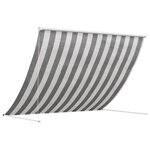 vidaXL Auvent Anthracite et blanc 350 x 150 cm