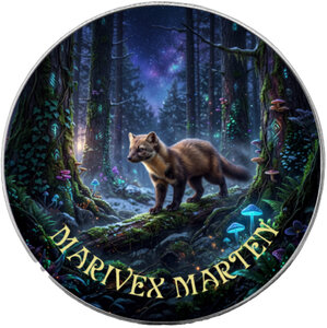 Monnaie MARIVEX MARTEN Forest Totems V 1 Oz Argent 1$ USA 2026