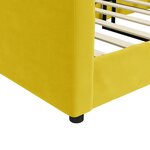 vidaXL Lit de repos sans matelas jaune 90x200 cm velours