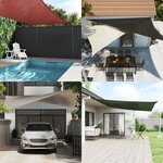 vidaXL Voile d'ombrage 160 g/m² Blanc 6x6x6 m PEHD