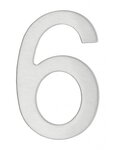 THIRARD - Chiffre 6 adhésif  inox  H.76mm