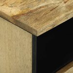 vidaXL Cabinet de chevet avec tiroir 2 Pièces Marron 40 x 33 x 46 cm