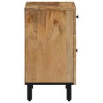 vidaXL Table de chevet 50x33x60 cm bois de manguier massif