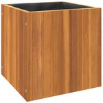 vidaXL Jardinière 35x35x35 cm bois massif d'acacia