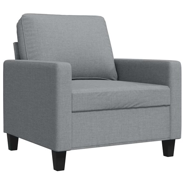 vidaXL Fauteuil Gris clair 60 cm Tissu