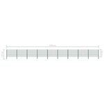 vidaXL Panneau de clôture avec poteaux Fer 15 3 x 1 2 m Vert