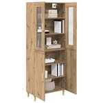 vidaXL Haut Armoire Chêne artisanal 69 5 x 34 x 180 cm