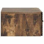 vidaXL Cabinet de chevet mural Chêne fumé 49 x 34 5 x 20 cm