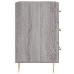 vidaXL Table de chevet sonoma gris 40x40x66 cm bois d'ingénierie