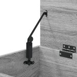 vidaXL Banc à chaussures Sonoma gris 60x30x45 cm Bois d'ingénierie