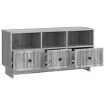 vidaXL Meuble TV Sonoma gris 102 x 34 5 x 50 cm Bois d'ingénierie