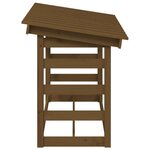 vidaXL Support de bois de chauffage Marron miel 108x64 5x78cm Bois pin