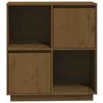 vidaXL Buffet marron miel 74x35x80 cm bois massif de pin
