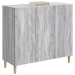 vidaXL Buffet Sonoma gris 89 x 34 5 x 80 cm Bois d'ingénierie