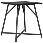 vidaXL Ensemble de tables d'appoint 2 Pièces Chêne noir 50 x 50 x 50 cm