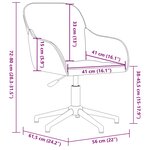 vidaXL Chaise pivotante de bureau Rose Velours