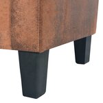 vidaXL Ensemble de canapés 2 Pièces Daim synthétique Marron