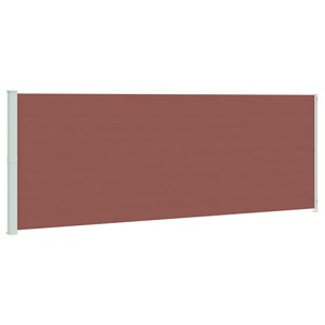 vidaXL Auvent latéral rétractable de patio 220x600 cm Marron