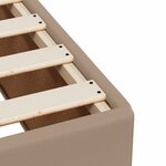 vidaXL Cadre de lit sans matelas cappuccino 120x190 cm similicuir