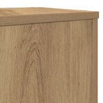 vidaXL Supports pour plantes 2 Pièces chêne artisanal bois d'ingénierie