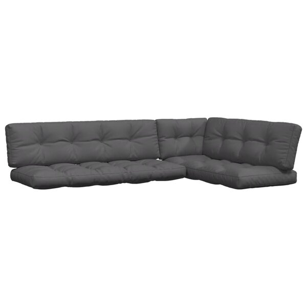 vidaXL Coussins de palette 5 Pièces anthracite tissu