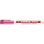 Marqueur Permanent 400 Rose Pointe Fine 1 mm x 10 EDDING