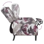 vidaXL Fauteuil inclinable Motif à fleurs Tissu