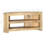 vidaXL Meuble TV d'angle 90x45x45 cm Bois de manguier solide